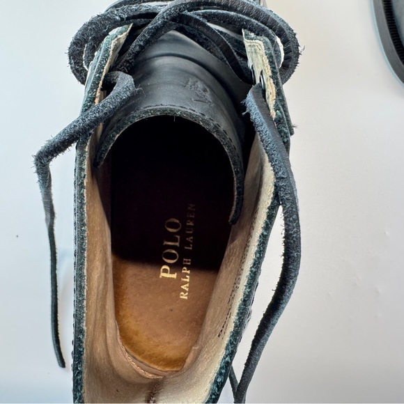 Polo Ralph Lauren Black Leather Chukka Boots - Picture 6 of 8